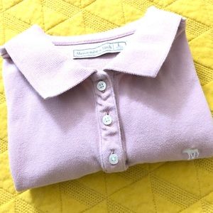 ABERCROMBIE & FITCH BLUSH PINK POLO